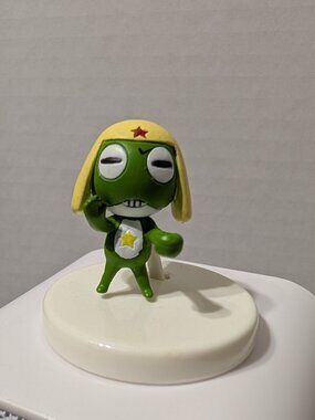 Keroro Figurine With Small White Stand